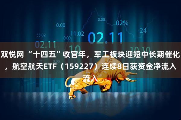 双悦网 “十四五”收官年，军工板块迎短中长期催化，航空航天ETF（159227）连续8日获资金净流入