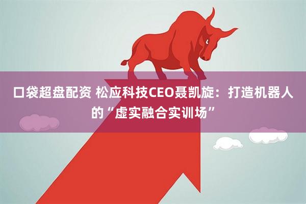 口袋超盘配资 松应科技CEO聂凯旋：打造机器人的“虚实融合实训场”